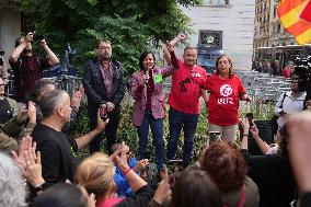 Metal Sector Protests Against UPM in Barcelona - Spain