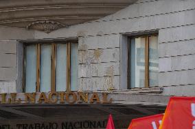 Metal Sector Protests Against UPM in Barcelona - Spain