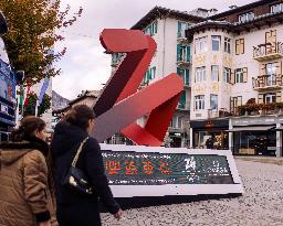 Countdown Timer Marks 100 Days to Olympics - Cortina