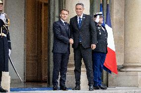 Members of the Presidency of Bosnie and Herzegovina at the Elysee - Paris AJ