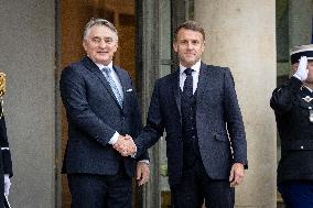 Members of the Presidency of Bosnie and Herzegovina at the Elysee - Paris AJ