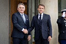 Members of the Presidency of Bosnie and Herzegovina at the Elysee - Paris AJ