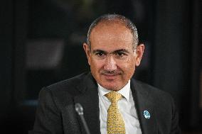 Emmanuel Macron at the 8th edition of Paris Peace Forum at Palais Chaillot in Paris FA