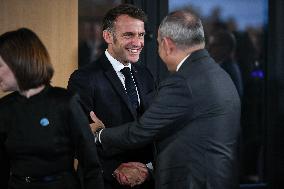 Emmanuel Macron at the 8th edition of Paris Peace Forum at Palais Chaillot in Paris FA