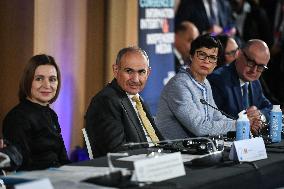 Emmanuel Macron at the 8th edition of Paris Peace Forum at Palais Chaillot in Paris FA