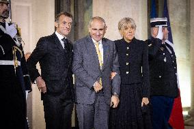 Diner at the Elysee Palace for the 8th Paris Peace Forum - Paris AJ