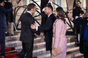 Diner at the Elysee Palace for the 8th Paris Peace Forum - Paris AJ