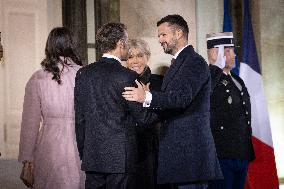 Diner at the Elysee Palace for the 8th Paris Peace Forum - Paris AJ