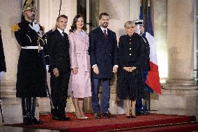 Diner at the Elysee Palace for the 8th Paris Peace Forum - Paris AJ