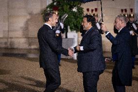 Diner at the Elysee Palace for the 8th Paris Peace Forum - Paris AJ