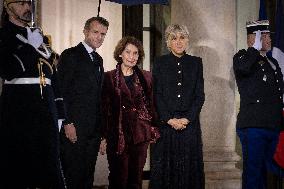Diner at the Elysee Palace for the 8th Paris Peace Forum - Paris AJ