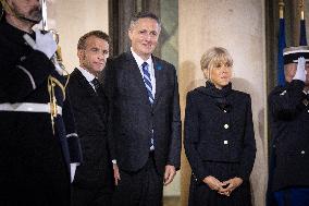 Diner at the Elysee Palace for the 8th Paris Peace Forum - Paris AJ