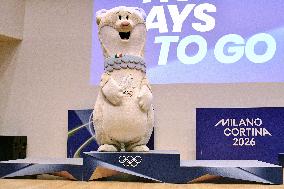 Milan-Cortina Olympics podium