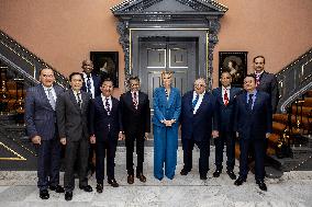 Queen Maxima Meets Global Finance & Technology Network Board - The Hague