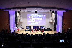 100 Days To Go Celebration For Milano 2026 - Italy