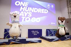 100 Days To Go Celebration For Milano 2026 - Italy