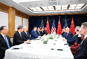 Xi Jinping Meets Trump In Busan - South Korea - Christopher