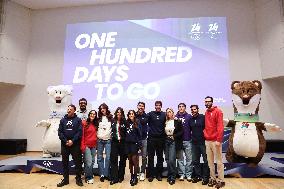 100 Days To Go Celebration For Milano 2026 - Italy