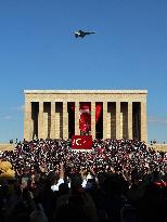 Turkish People Celebrate Republic Day at Anitkabir - Ankara