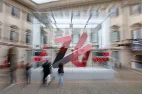 100 Days To Go Celebration For Milano 2026 - Italy