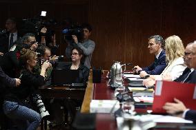 Sanchez Appears In Senate Committee On Koldo Case - Madrid