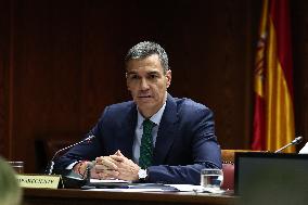 Sanchez Appears In Senate Committee On Koldo Case - Madrid