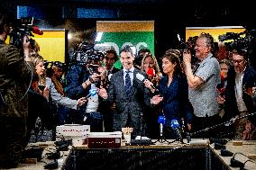 D66 Party Leader Rob Jetten After Elections - The Hague