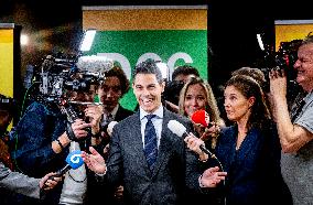 D66 Party Leader Rob Jetten After Elections - The Hague