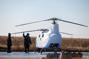 Maiden Flight of An Unmanned Helicopter - Harbin