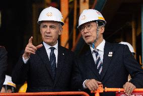 PM Mark Carney Visits the Hanwha Ocean Shipyard - South Korea