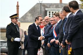 PM Sebastien Lecornu Visits the Carentan Health Centre - France