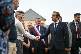 PM Sebastien Lecornu Visits the Carentan Health Centre - France