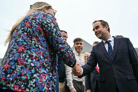 PM Sebastien Lecornu Visits the Carentan Health Centre - France