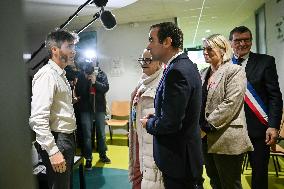PM Sebastien Lecornu Visits the Carentan Health Centre - France