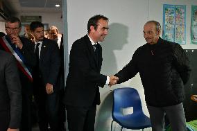PM Sebastien Lecornu Visits the Carentan Health Centre - France