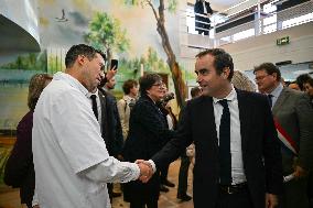 PM Sebastien Lecornu Visits the Carentan Health Centre - France
