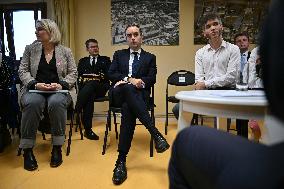PM Sebastien Lecornu Visits the Carentan Health Centre - France