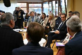 PM Sebastien Lecornu Visits the Carentan Health Centre - France