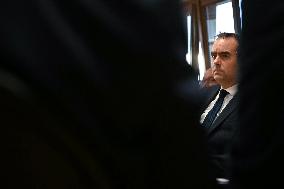 PM Sebastien Lecornu Visits the Carentan Health Centre - France