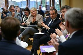 PM Sebastien Lecornu Visits the Carentan Health Centre - France