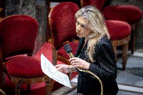 Parliamentary window of the Rassemblement National at the National Assembly - Paris AJ