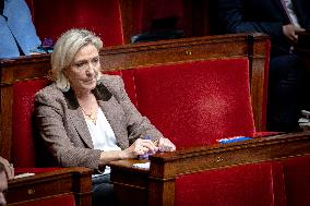Parliamentary window of the Rassemblement National at the National Assembly - Paris AJ