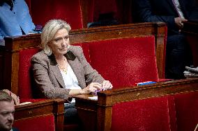 Parliamentary window of the Rassemblement National at the National Assembly - Paris AJ