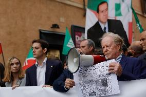 Forza Italia's Flash Mob in Front of The Senate - Rome