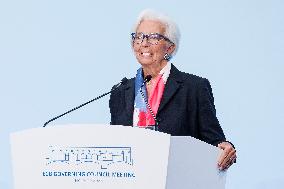 ECB President Christine Lagarde Press Conference - Florence