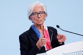 ECB President Christine Lagarde Press Conference - Florence