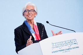 ECB President Christine Lagarde Press Conference - Florence
