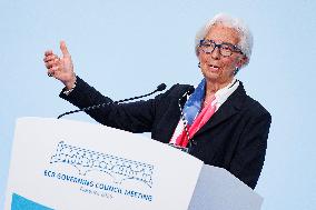 ECB President Christine Lagarde Press Conference - Florence