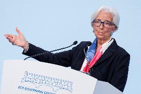 ECB President Christine Lagarde Press Conference - Florence