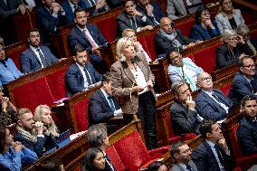 Parliamentary window of the Rassemblement National at the National Assembly - Paris AJ